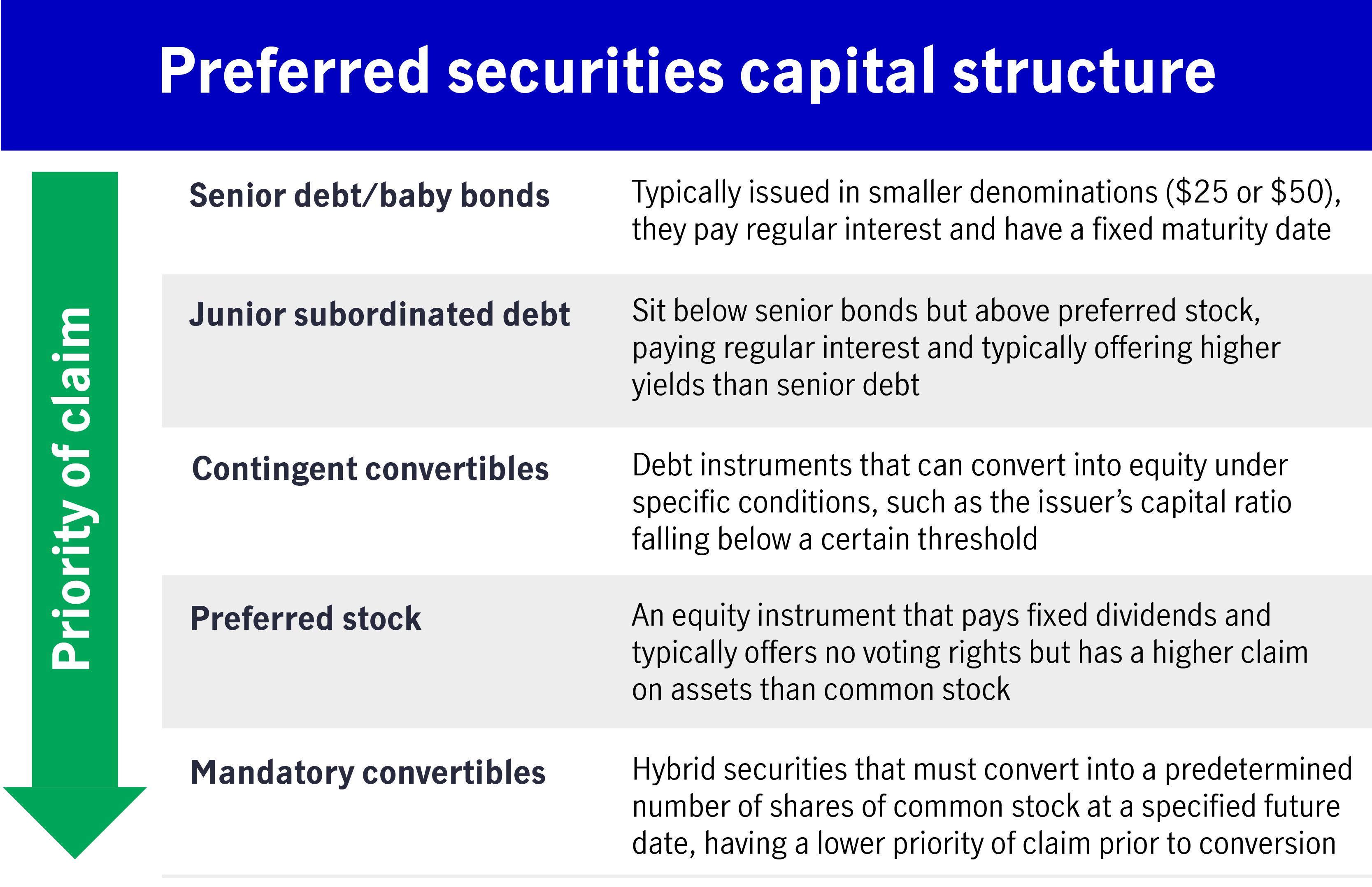 Preferred Securities Capital Structure